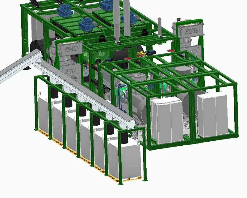 BBL – Biochar Bagging Line – pack equipment for biochar processing, image 1
